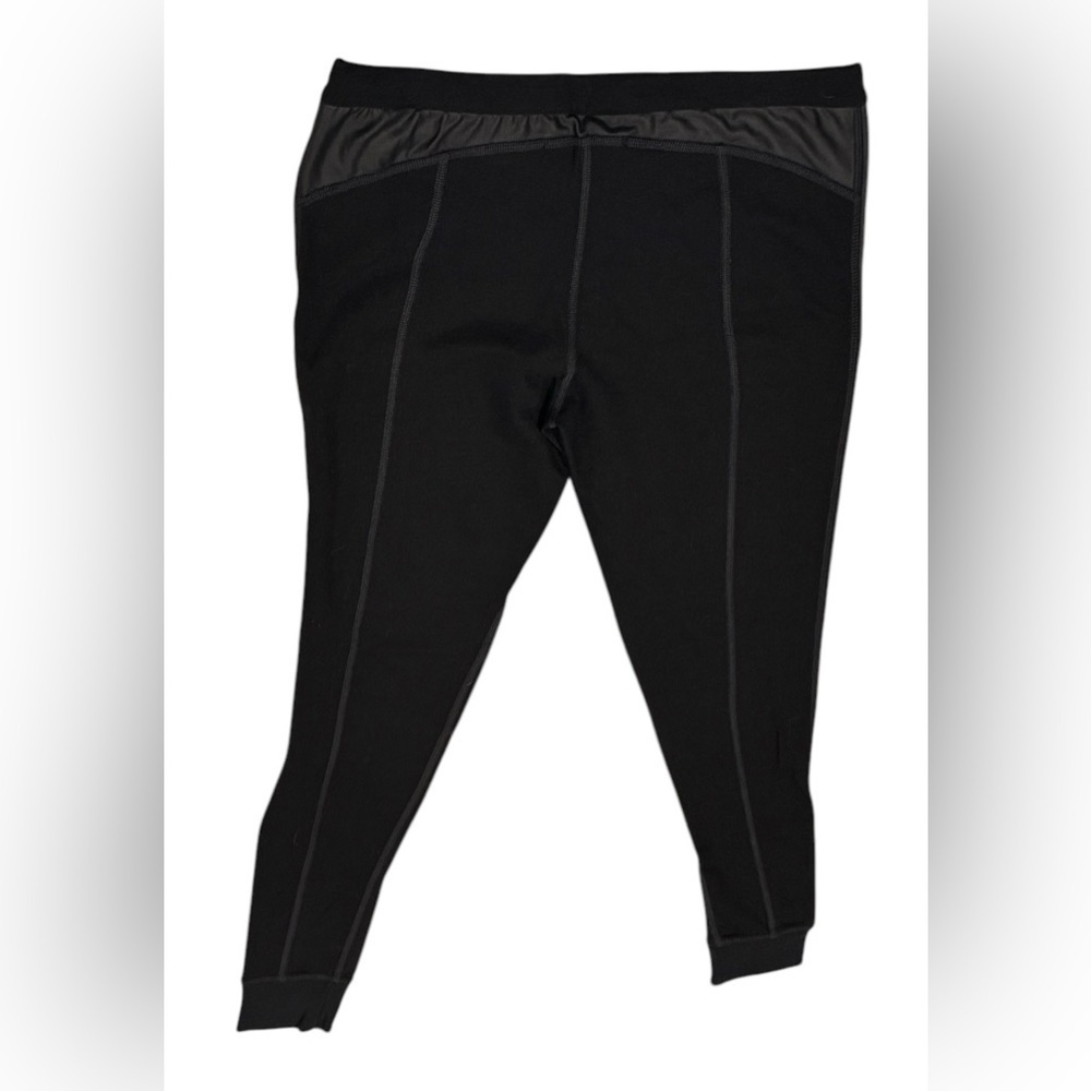 Women’s NUX Ankle Leggings: Pull String Waist Faux Leather Accents: Size M - Picture 4 of 8
